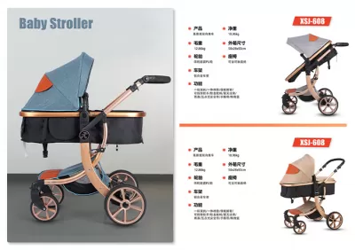 Two way push aluminum alloy portable infant stroller